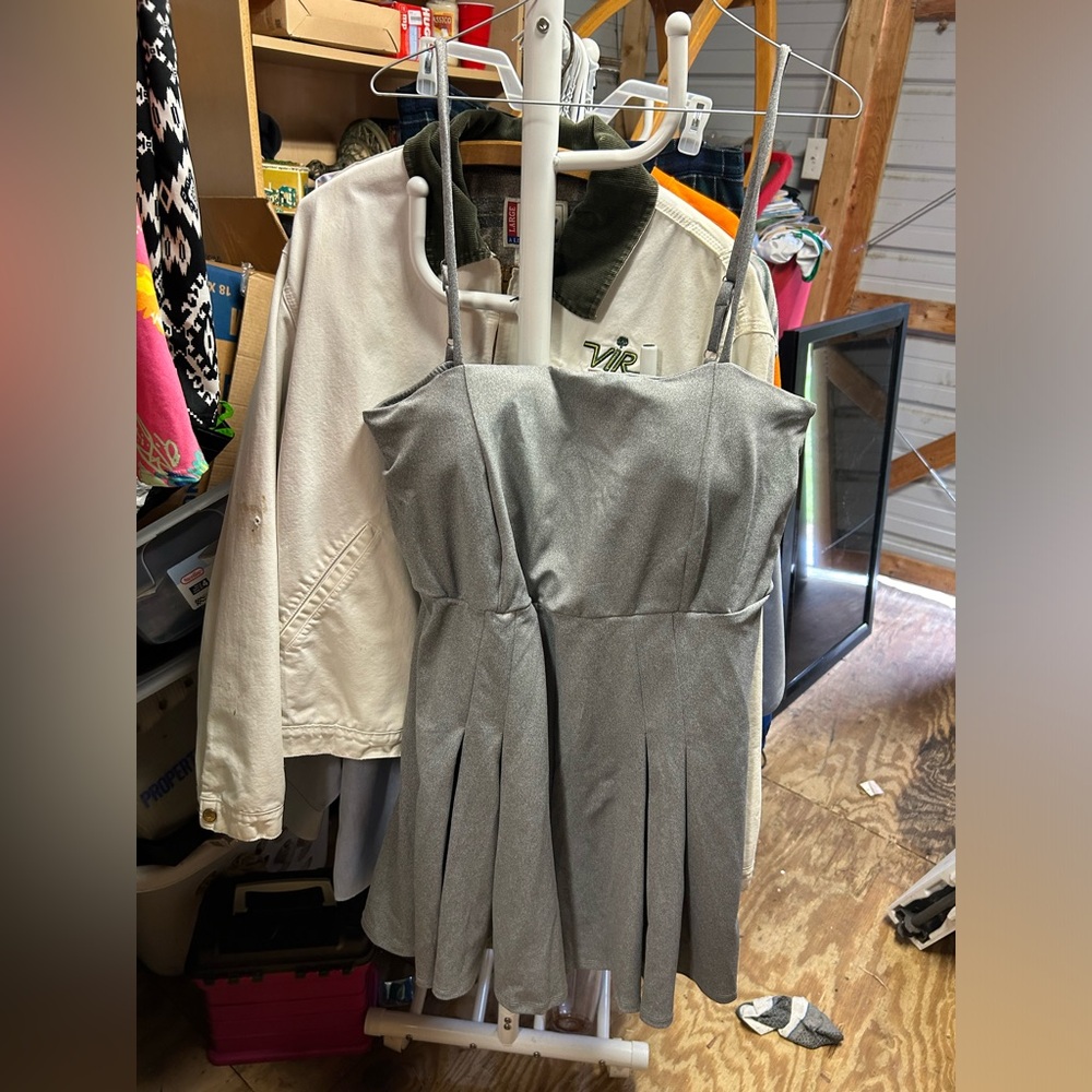 White Birch Mini Dress with Built in bra 2XL